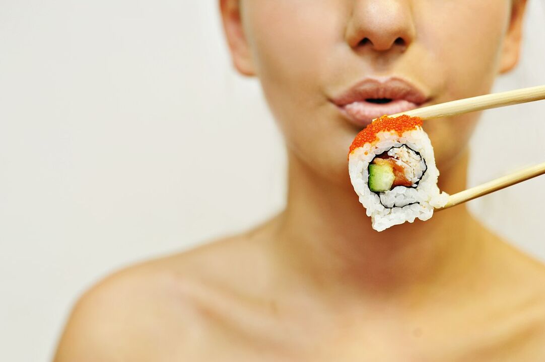 jíst sushi na japonské dietě