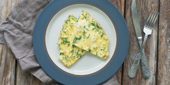 omeleta se zeleninou pro dukanovou dietu